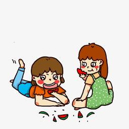 吃瓜小孩吵架,吃瓜小孩的欢乐争吵